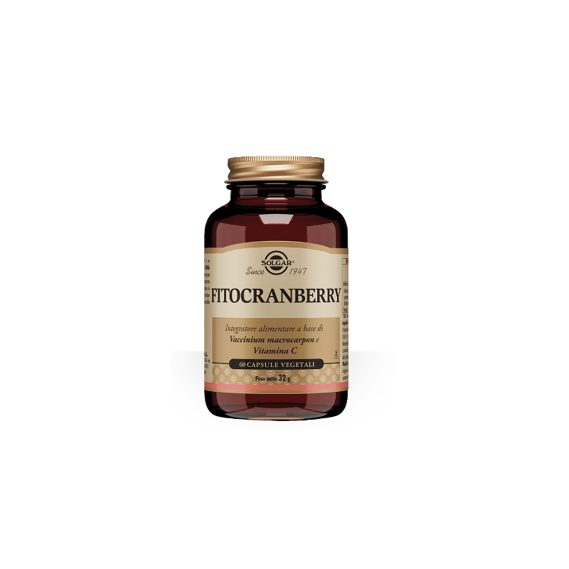 Solgar Fitocranberry Integratore per Vie Urinarie 60 Capsule Singole Solgar Fitocranberry Integratore per Vie Urinarie 60 Capsule Singole