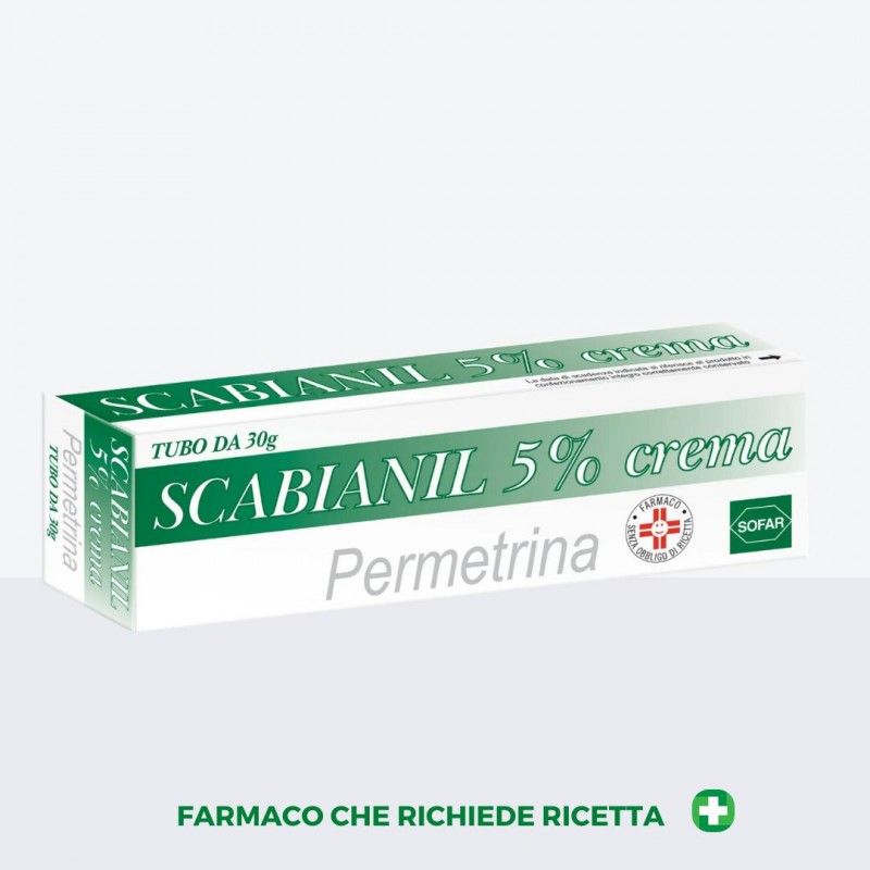 Scabianil Crema 30 grammi 5% per Trattamento della Scabbia