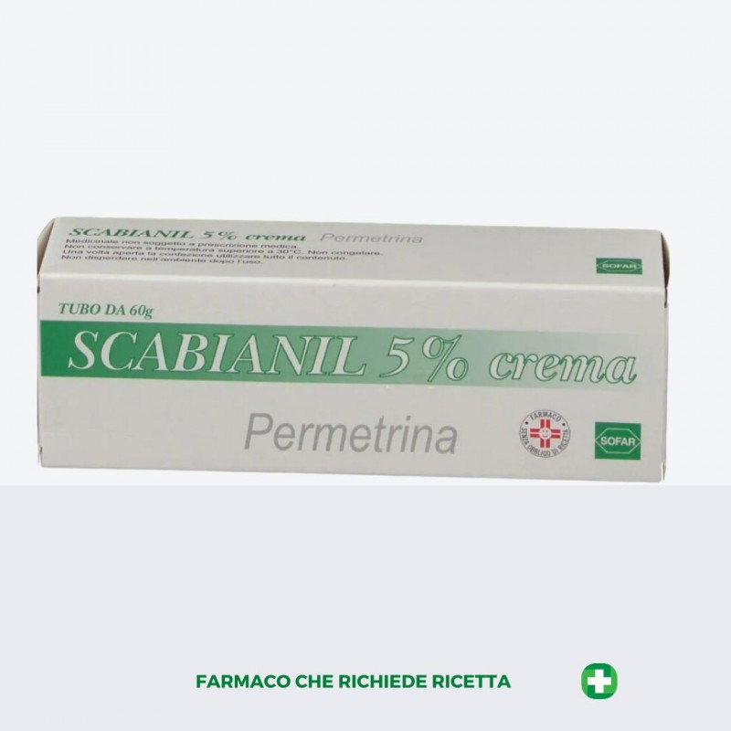 Scabianil Crema 60 grammi 5% per Trattamento della Scabbia