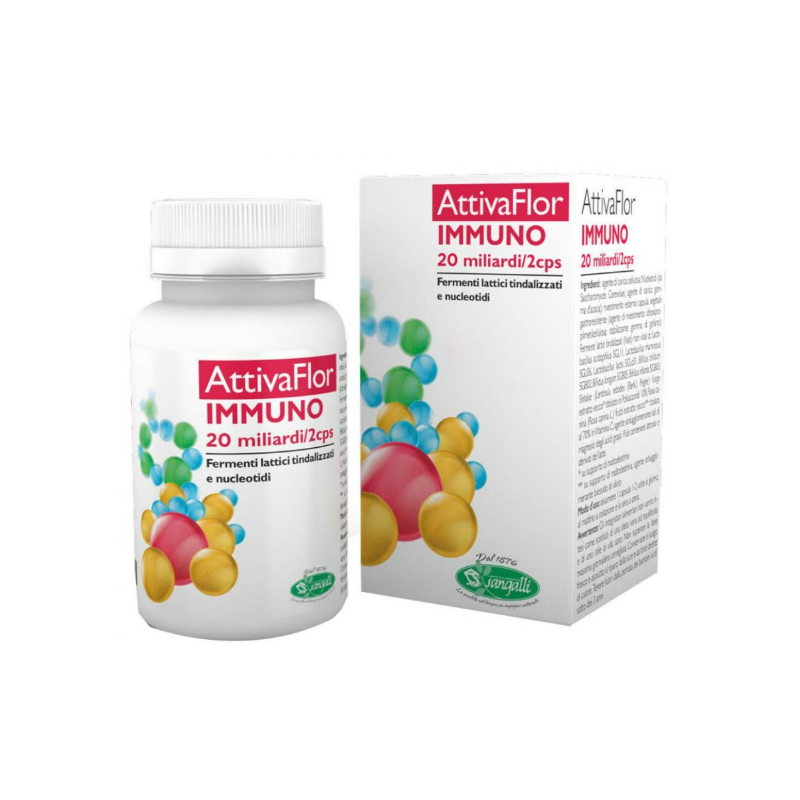 Sangalli AttivaFlor Immuno Integratore di Fermenti Lattici 30 Capsule Singole Sangalli AttivaFlor Immuno Integratore di Fermenti Lattici 30 Capsule Singole