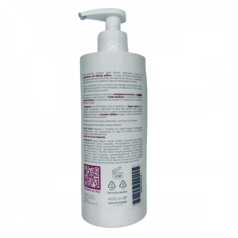 Bioscalin Tricoage 50+ Shampoo Rinforzante ridensificante 400ml Bioscalin Tricoage 50+ Shampoo Rinforzante ridensificante 400ml