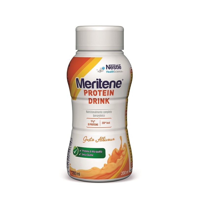 Nestlè Meritene Protein Drink Per Nutrizione ed Energia 200 ml Gusto Albicocca