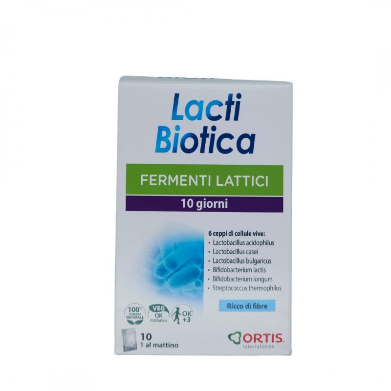 Ortis Lactibiotica Integratore per Benessere Intestinale 10 Bustine Ortis Lactibiotica Integratore per Benessere Intestinale 10 Bustine