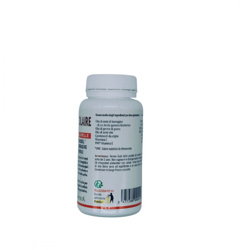 Flacone con Sangalli Omegaline Solaire Integratore per Pelle 60 Capsule Singole Flacone con Sangalli Omegaline Solaire Integratore per Pelle 60 Capsule Singole