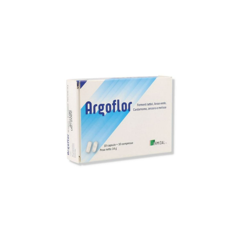 Argoflor Integratore di Fermenti Lattici 10 Capsule +10 Compresse Singole