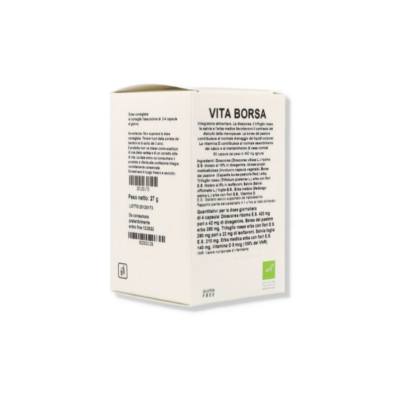 Oti Vita Borsa Nuova Formulazione Integratore per Menopausa 60 Capsule Singole Oti Vita Borsa Nuova Formulazione Integratore per Menopausa 60 Capsule Singole