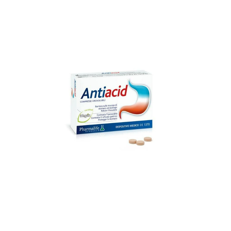 Antiacid Orosolubili Integratore per Acidità Stomaco 30 Compresse Singole