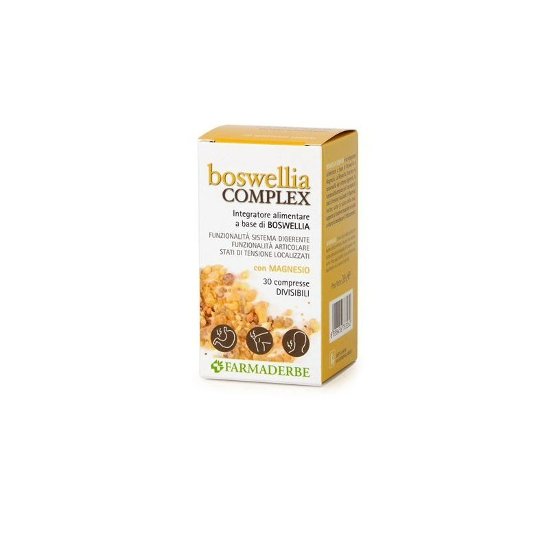 Farmaderbe Boswellia Complex Integratore per Articolazioni 30 Compresse Singole Farmaderbe Boswellia Complex Integratore per Articolazioni 30 Compresse Singole