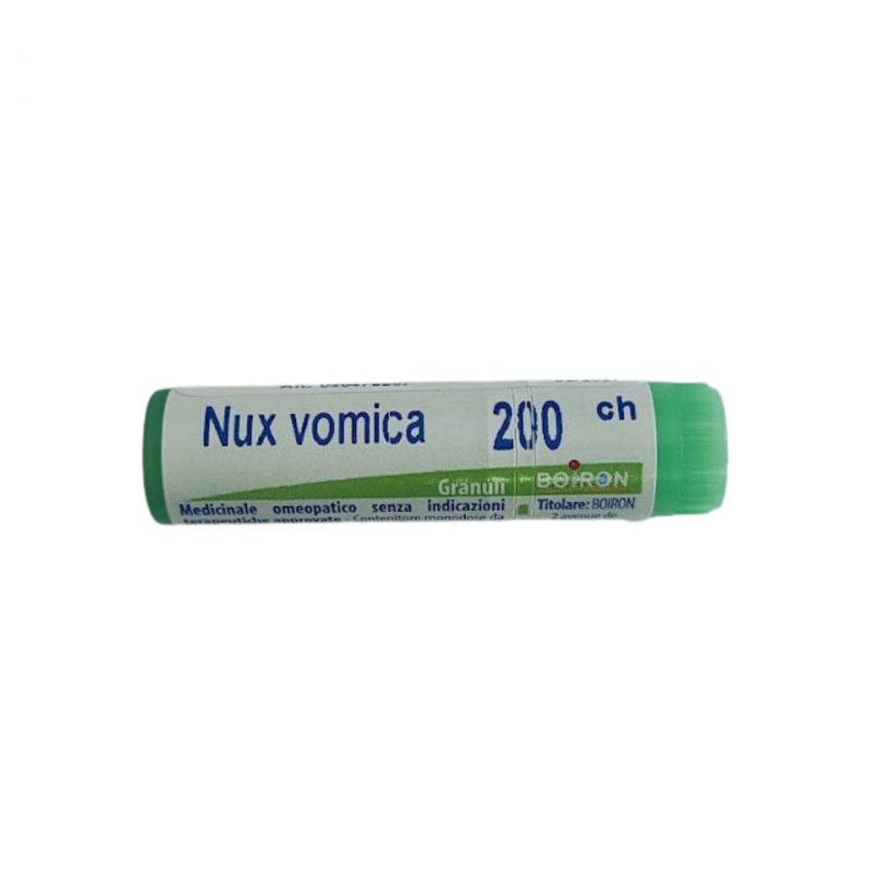 Fronte globulo Boiron Nux Vomica 200CH Monodose Globuli Omeopatici