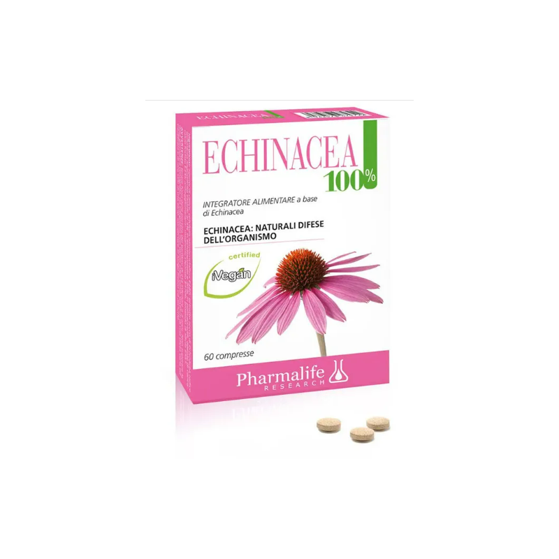 Pharmalife Echinacea Integratore per Difese Immunitarie 100% 60 Compresse Singole