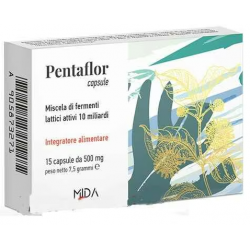 Pentaflor Integratore di Fermenti Lattici 15 Capsule Singole Pentaflor Integratore di Fermenti Lattici 15 Capsule Singole