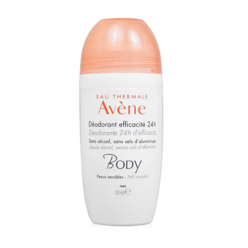 Avène Deo Body Efficacia 24h Deodorante Roll On per Ascelle 50ml Avène Deo Body Efficacia 24h Deodorante Roll On per Ascelle 50ml