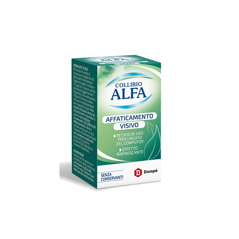 Collirio Alfa Affaticamento Visivo per Occhi Stanchi 10ml Collirio Alfa Affaticamento Visivo per Occhi Stanchi 10ml