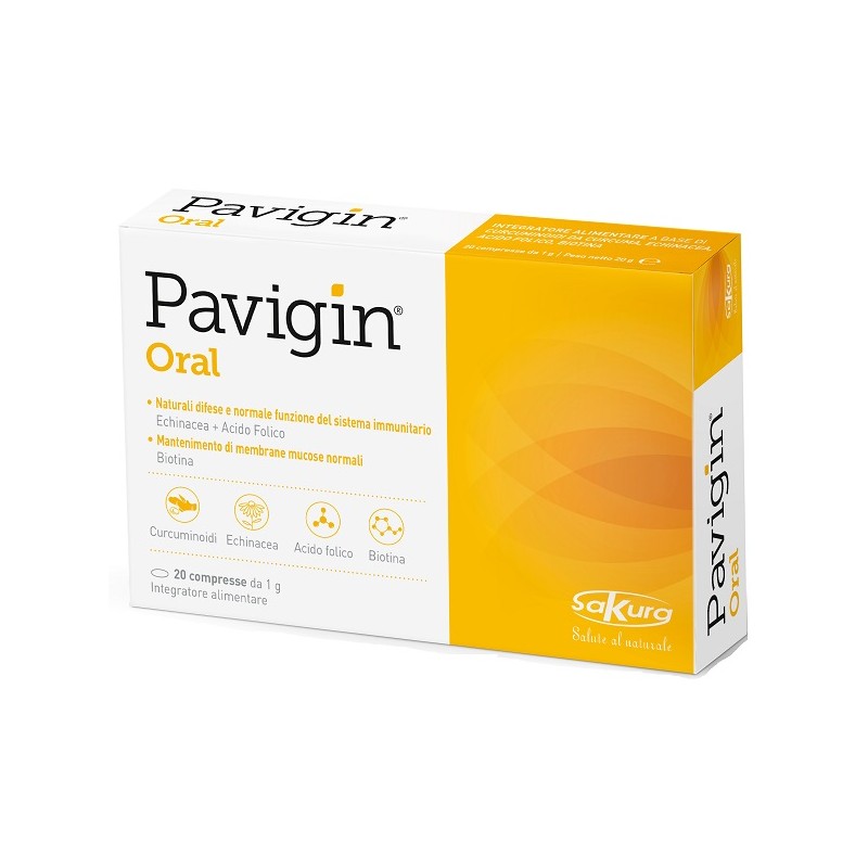 Pavigin Oral per Difese Immunitarie 20 Compresse Pavigin Oral per Difese Immunitarie 20 Compresse