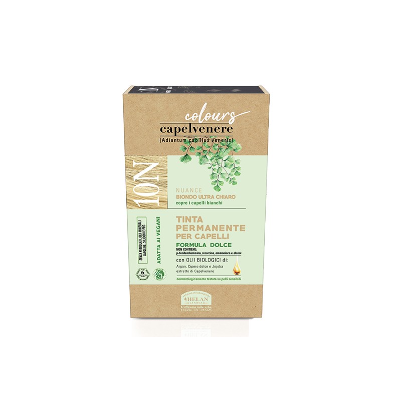 Capelvenere Colours Tinta Capelli 10N Biondo Ultrachiaro per Capelli Kit Completo Capelvenere Colours Tinta Capelli 10N Biondo Ultrachiaro per Capelli Kit Completo