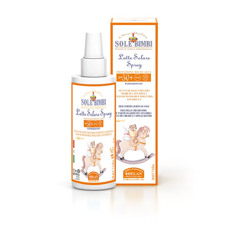 Sole Bimbi Latte Solare Spray SPF50+ per Protezione Solare 100 ml Sole Bimbi Latte Solare Spray SPF50+ per Protezione Solare 100 ml