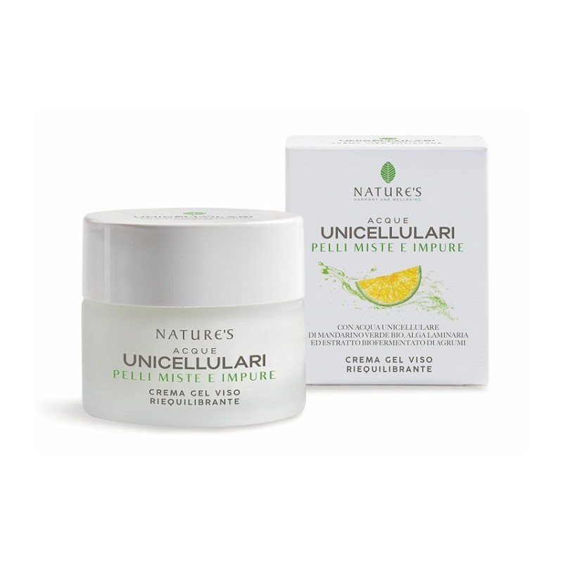 Nature's Acque Unicellulari Crema Gel Viso Riequilibrante per Pelli Miste 50ml Nature's Acque Unicellulari Crema Gel Viso Riequilibrante per Pelli Miste 50ml