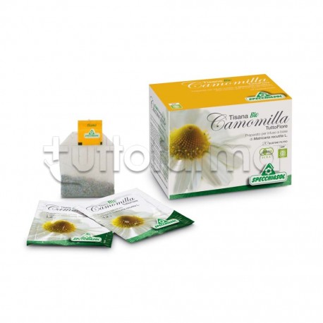 Specchiasol Tisana Camomilla Rilassante Biologica 20 Bustine Filtro Specchiasol Tisana Camomilla Rilassante Biologica 20 Bustine Filtro
