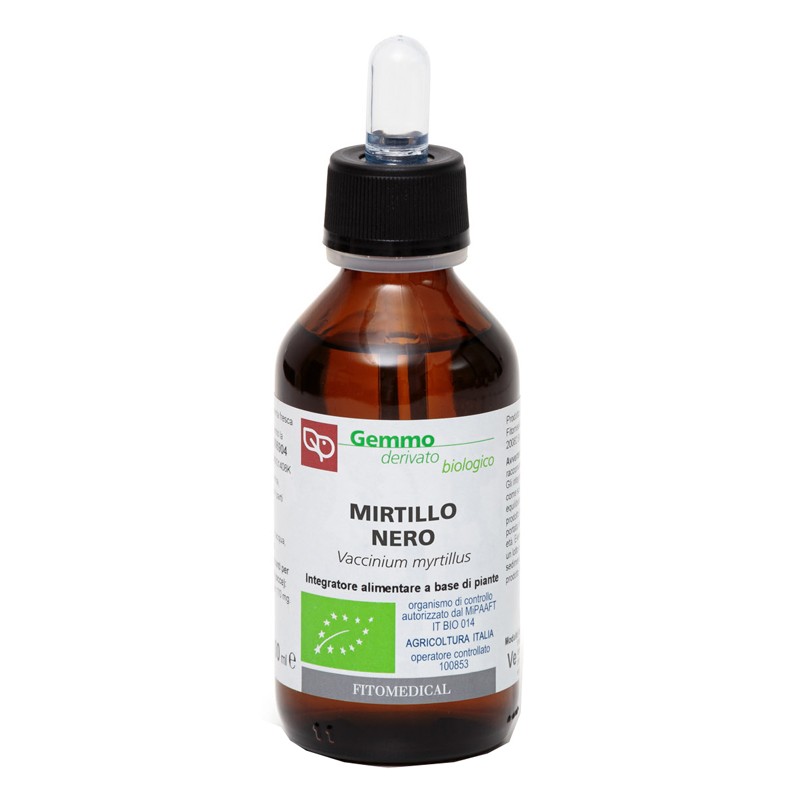 Mirtillo Nero Macerato Glicerato Bio per Salute Occhi e Circolazione 100ml