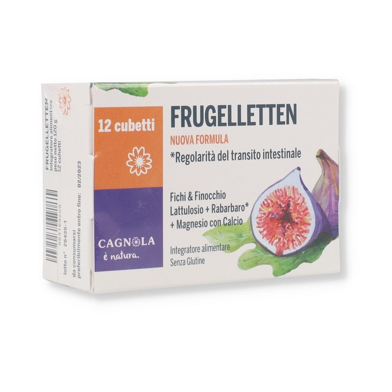 Dr. Cagnola Frugelletten Integratore per Regolare Intestino 12 Cubetti Singoli