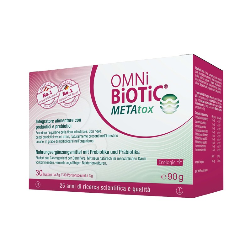 OMNi-BiOTiC METAtox per Equilibrio Flora Intestinale 30 Bustine da 3 g