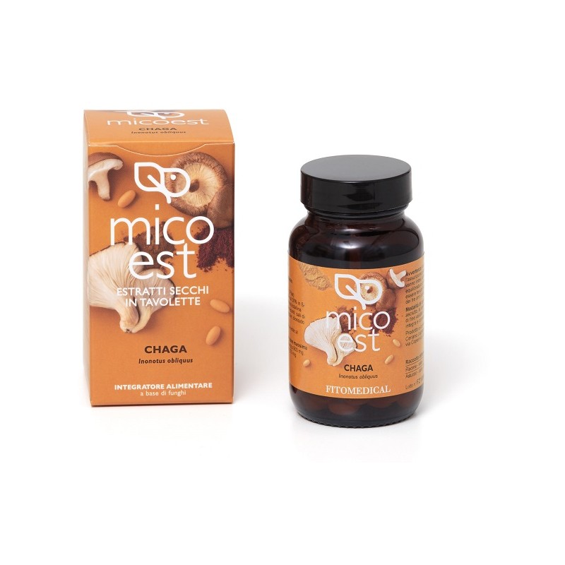 Chaga Estratto Secco supporto difese immunitarie 60 tavolette da 900 mg