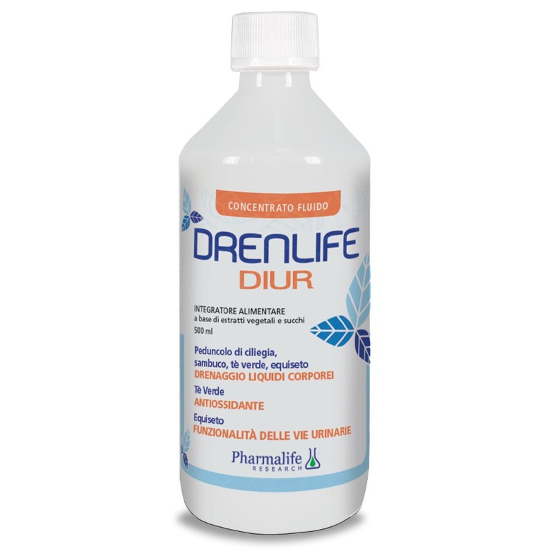 Flacone Drenlife Diur Integratore Drenaggio Liquidi e Funzionalità Vie Urinarie500 ml Flacone Drenlife Diur Integratore Drenaggio Liquidi e Funzionalità Vie Urinarie500 ml