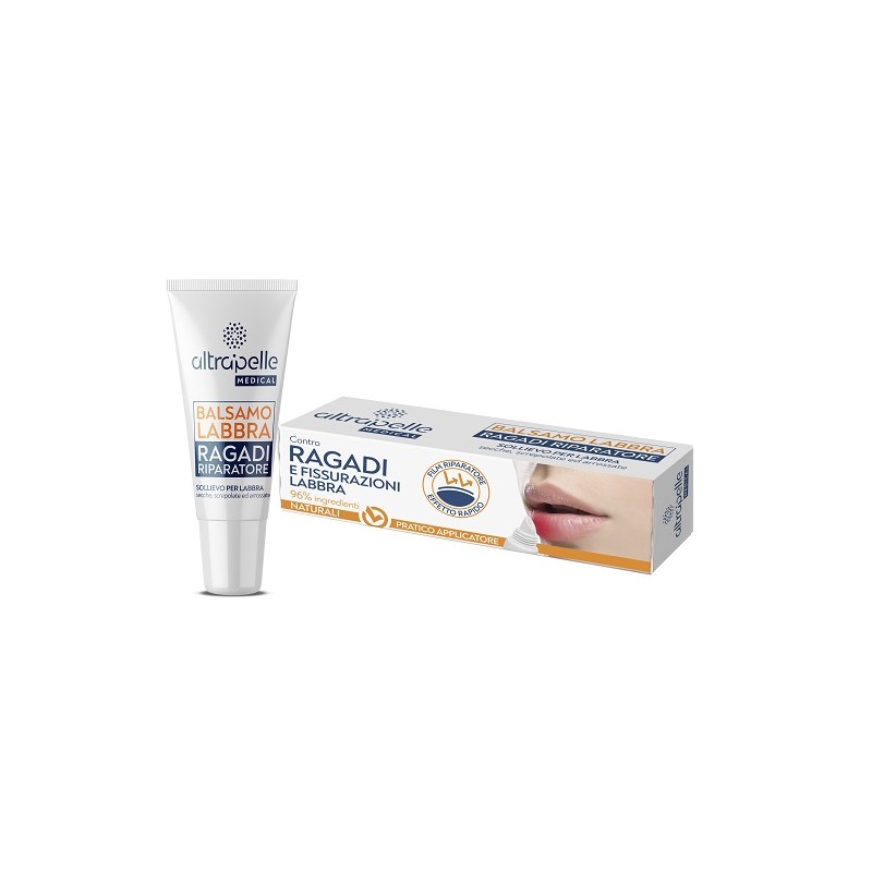 tubo Altrapelle Medical Balsamo Labbra Riparatore per Ragadi e Tagli 8ml