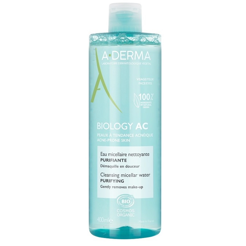 Aderma Biology AC Acqua Micellare Detergente Purificante per Pelle Grassa 400ml