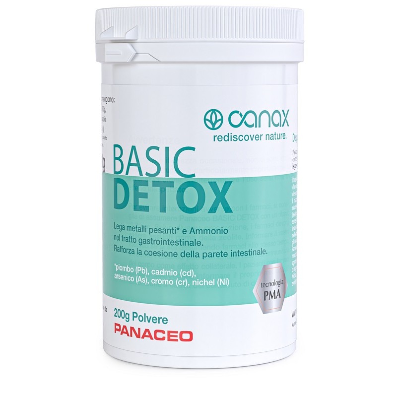 PMA Zeolite Panaceo Basic Detox per Salute Intestinale 200 g Polvere