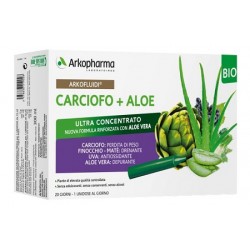 Arkofluidi Carciofo + Aloe Vera per Perdita di Peso e Depurazione 20 Flaconcini da 300ml Arkofluidi Carciofo + Aloe Vera per Perdita di Peso e Depurazione 20 Flaconcini da 300ml