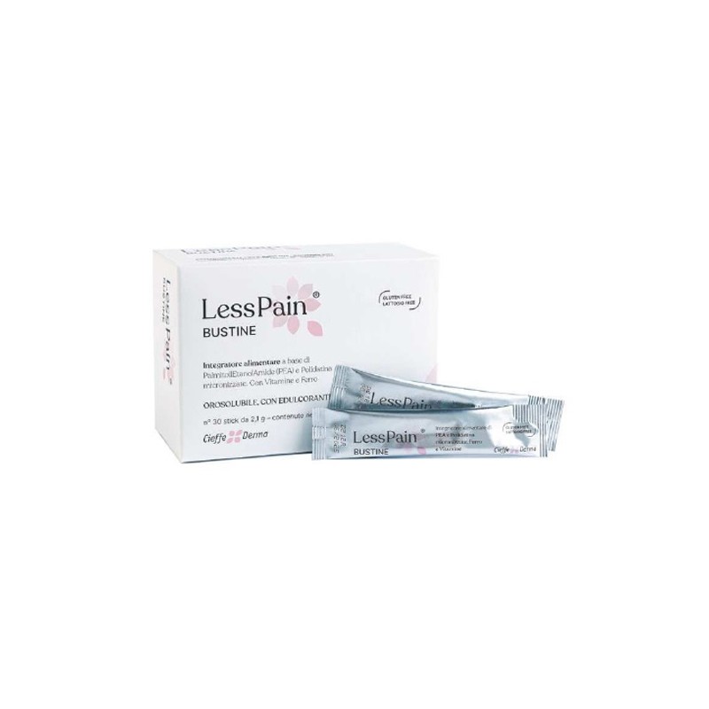LessPain per Benessere Generale e Riduzione Dolore 30 Stick da 2,1 g