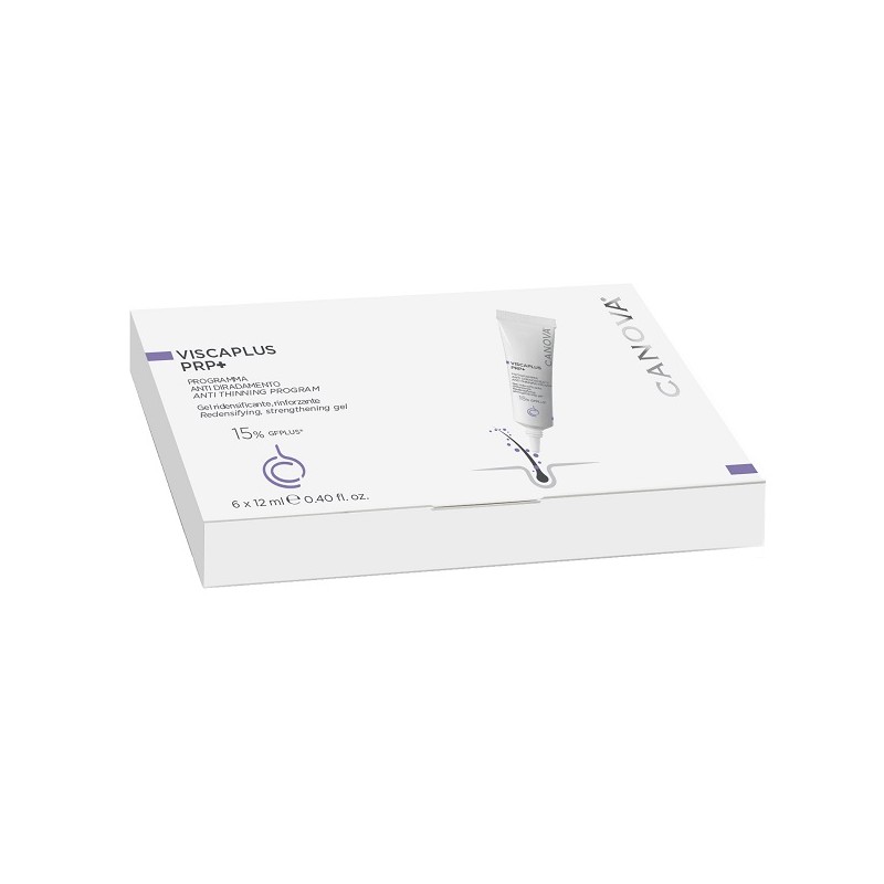Viscaplus PRP+ per Caduta dei Capelli Confezione da 6 Tubi da 12 ml ciascuno