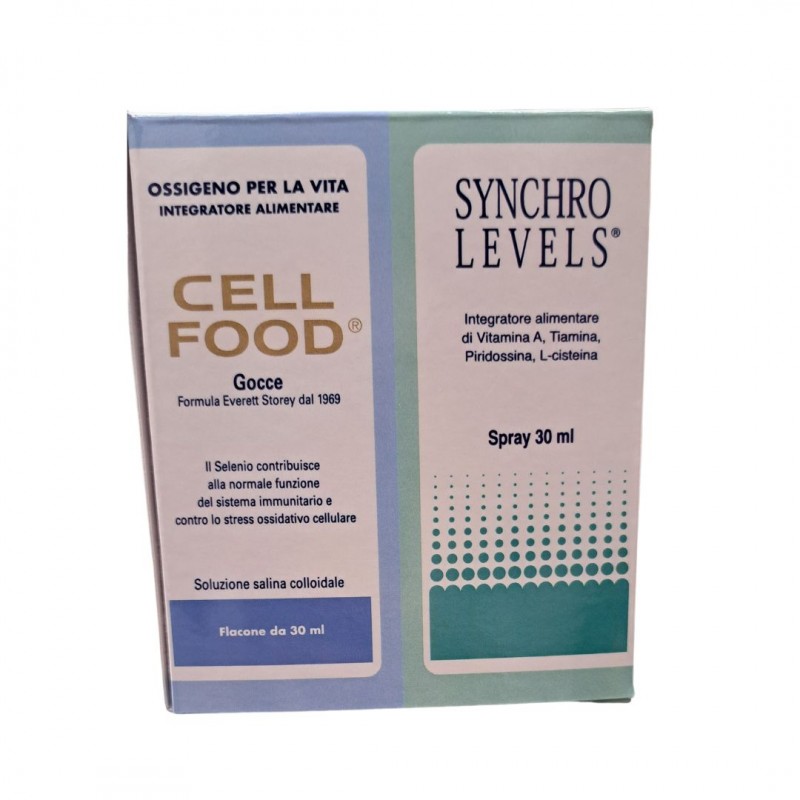 Kit Cell Food 30ml e Synchro Levels Spray da 30ml