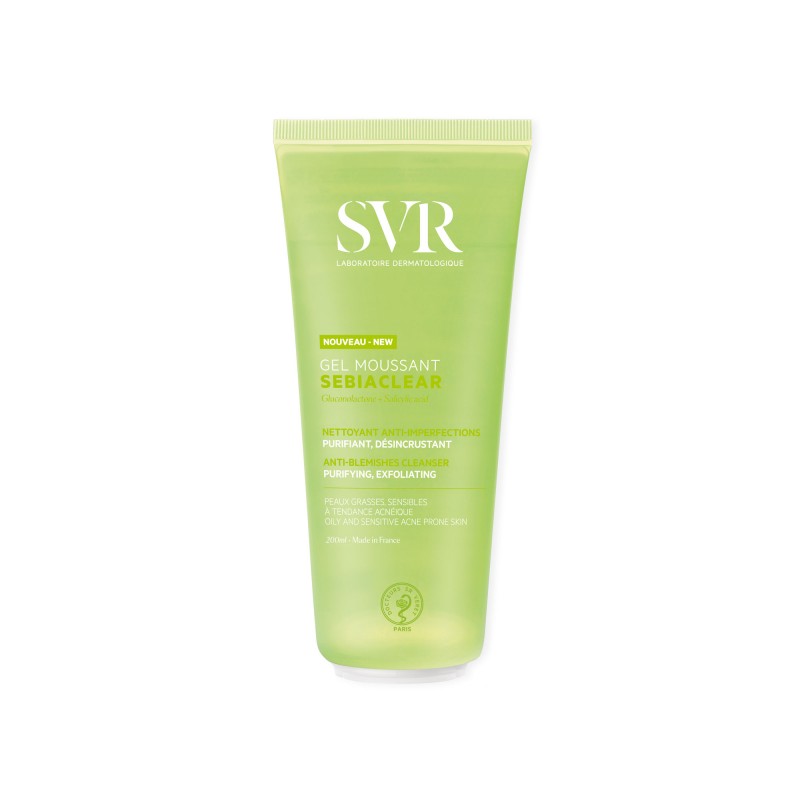 Foto del tubetto di SVR Sebiaclear Gel Moussant Detergente Purificante 200ml Foto del tubetto di SVR Sebiaclear Gel Moussant Detergente Purificante 200ml