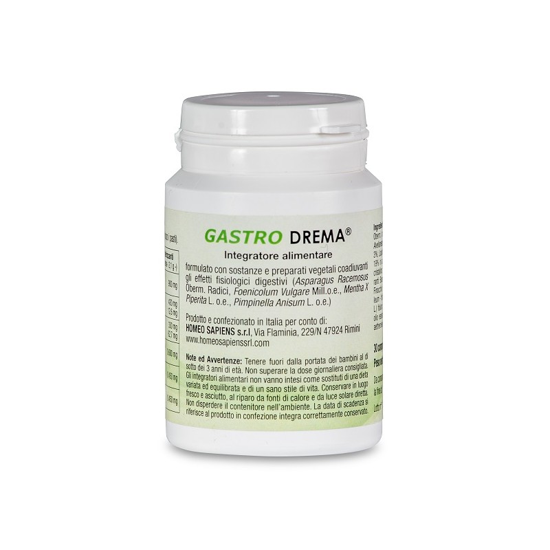 Confezione con Gastro Drema Integratore per Digestione 30 Compresse Singole Confezione con Gastro Drema Integratore per Digestione 30 Compresse Singole