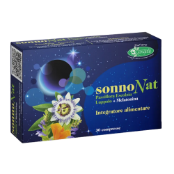 Confezione con Sangalli Sonnonat Integratore per Sonno 30 Compresse Singole Confezione con Sangalli Sonnonat Integratore per Sonno 30 Compresse Singole