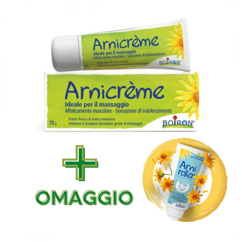Boiron Arnicreme Crema Arnica per Dolori e Muscoli 70gr+ ARNIROLLER OMAGGIO