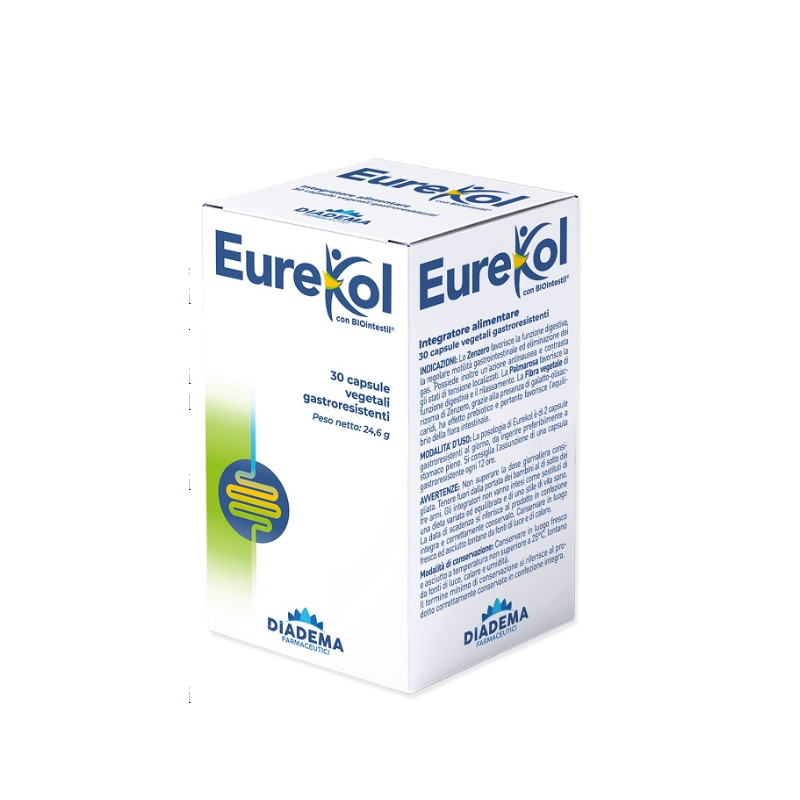 Eurekol Integratore per Intestino ed Eliminazione dei Gas 30 Capsule