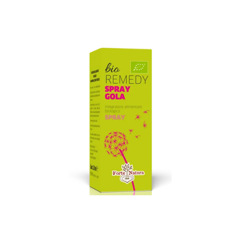 Flacone con Sangalli Bio Remedy Integratore per la Gola Spray 20ml