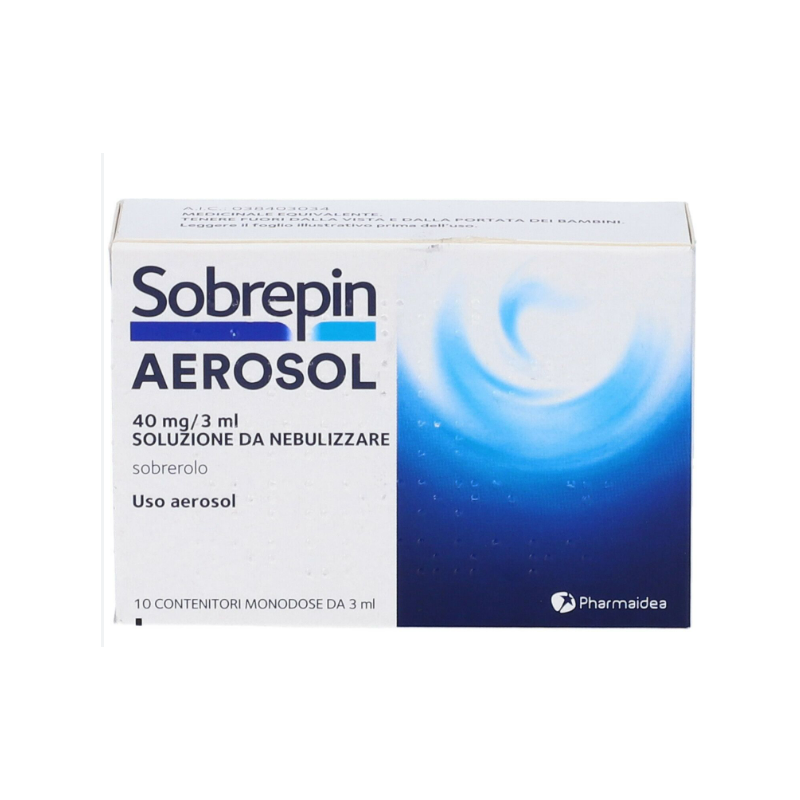 Foto di Sobrepin Aerosol 40mg/3ml Soluzione da Nebulizzare 10 Flaconcini