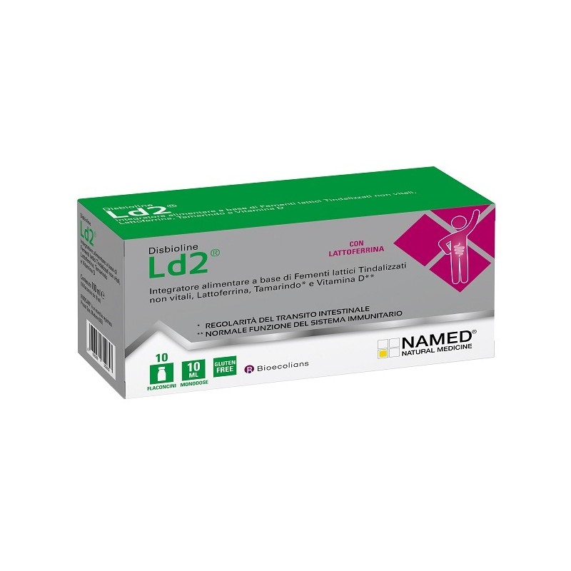 Named Disbioline Ld2 Integratore per Intestino 10 Flaconcini Singoli Named Disbioline Ld2 Integratore per Intestino 10 Flaconcini Singoli