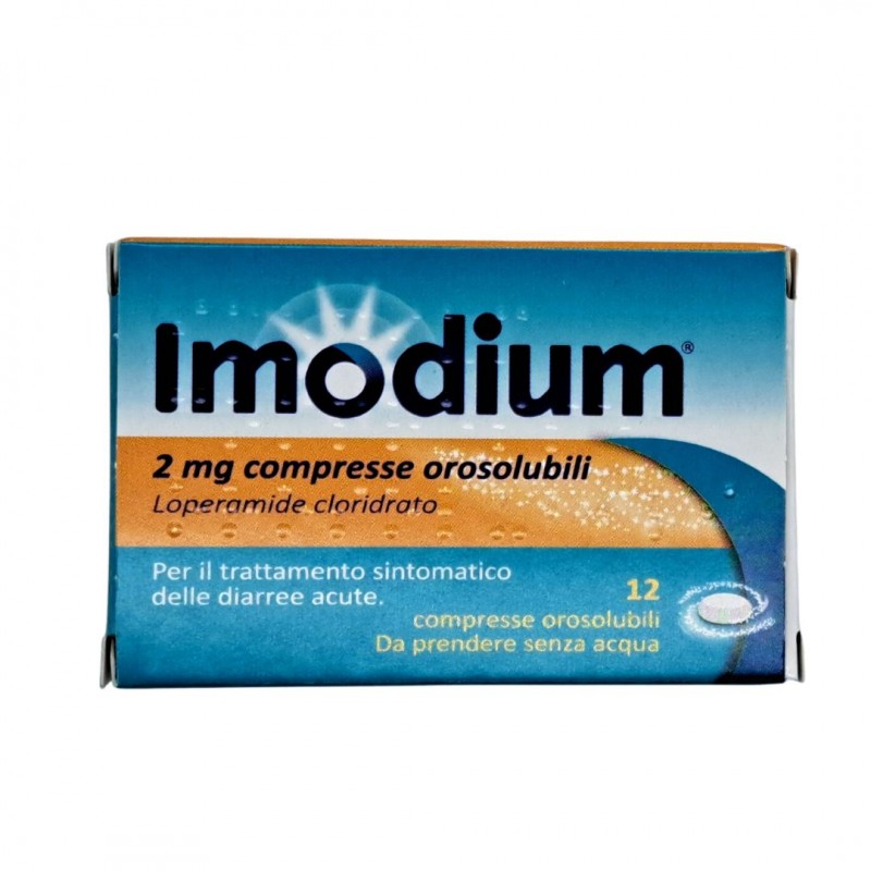 Imodium 12 Compresse Orosolubili 2 mg Contro Diarrea