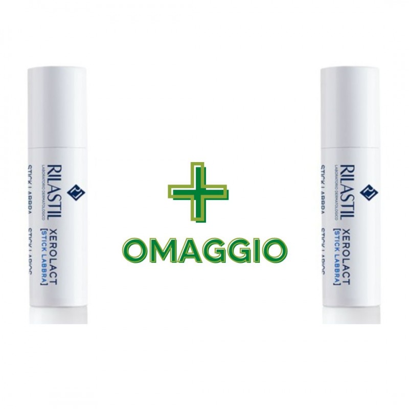 Rilastil Xerolact Stick Labbra Riparatore 4.8ml + OMAGGIO