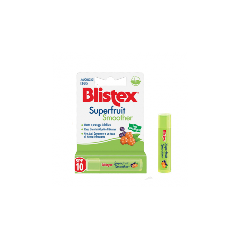 Blistex Superfruit Stick Labbra Idratante SPF10 Aroma Multifrutti 1 Pezzo Blistex Superfruit Stick Labbra Idratante SPF10 Aroma Multifrutti 1 Pezzo