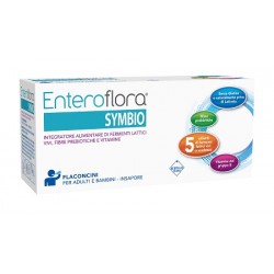 Scatola con Enteroflora Symbio Integratore per Benessere Intestinale 10 Flaconcini Singoli