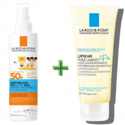 La Roche Posay Spray UV Mune SPF50+ Spray Solare Bambino 200ml + Lipikar Olio 100ml La Roche Posay Spray UV Mune SPF50+ Spray Solare Bambino 200ml + Lipikar Olio 100ml