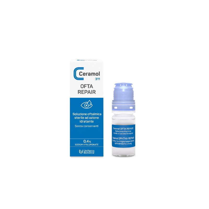 Ceramol Ofta Repair Collirio per Irritazione Secchezza e Bruciore 10ml Ceramol Ofta Repair Collirio per Irritazione Secchezza e Bruciore 10ml