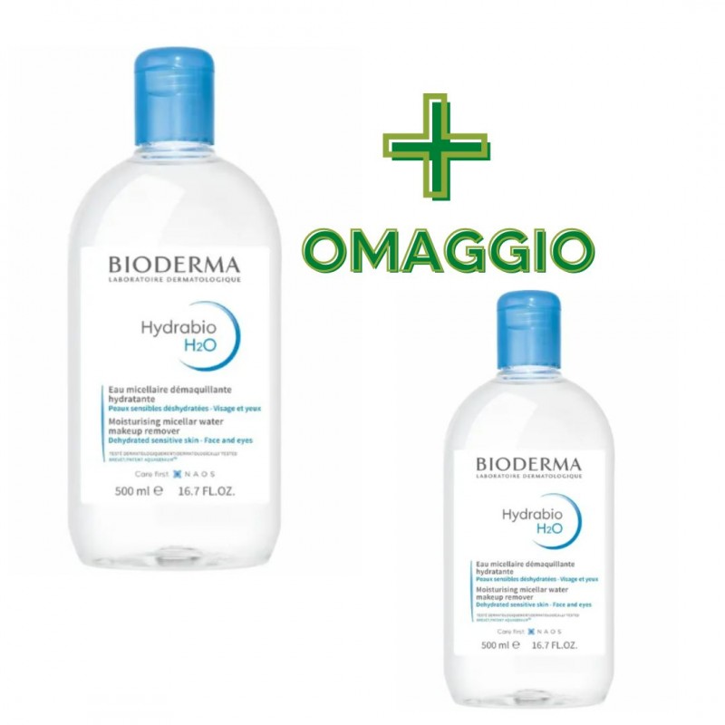 Bioderma Hydrabio Soluzione Detergente Viso e Occhi 500ml + OMAGGIO
