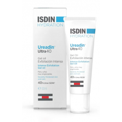Foto della scatola e del tubetto Isdin Ureadin Ultra 40 Gel Esfoliante Unghie 30ml Foto della scatola e del tubetto Isdin Ureadin Ultra 40 Gel Esfoliante Unghie 30ml